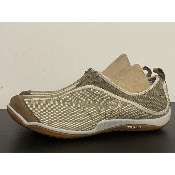MERRELL LORELEI ZIP DEEP WOMEN 10 TAN USED MESH COMFORT SHOES/SNEAKERS - Picture 1 of 8